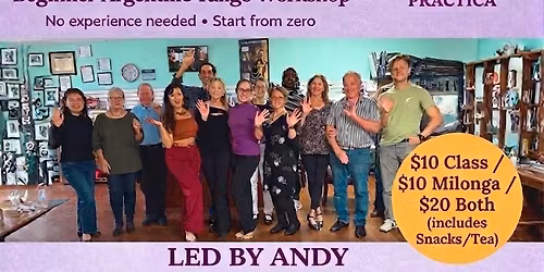 Beginners Milonga Argentine tango practice 