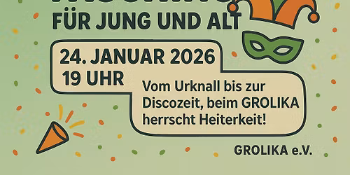 Fasching f\u00fcr Jung und Alt