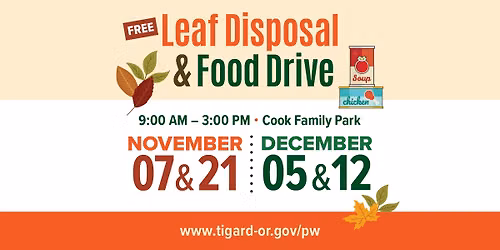 Leaf Disposal & Food Drive