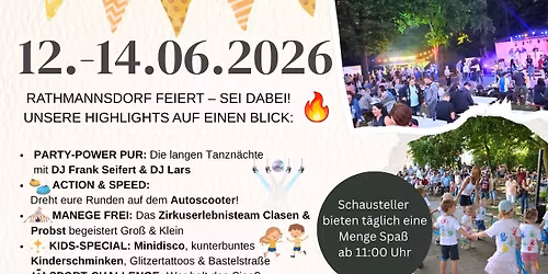 73. Heimatfest Rathmannsdorf \ud83c\udf89