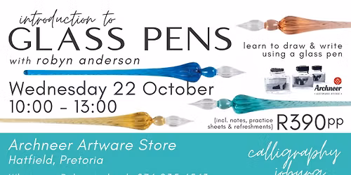 Intro to Glass Pens - Archneer, Pretoria