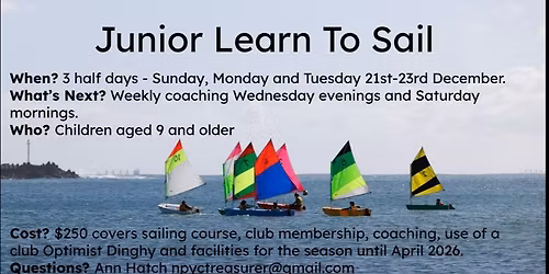 Junior Learn To Sail