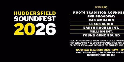HUDDERSFIELD SOUNDFEST 2026