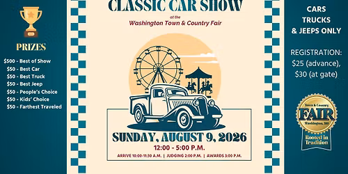 Classic Car Show @ WashMO Fair