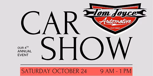 4th Annual Tom Joyce Automotive Car Show