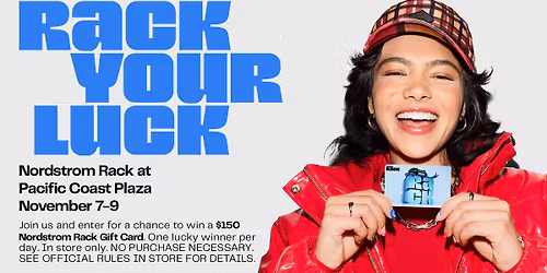 Rack Your Luck at Pacific Coast Plaza