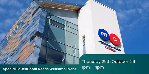 Special Educational Needs Welcome Event | Middlesbrough College