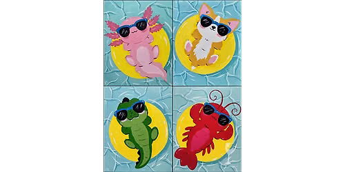 Poolside Animal Chill - Paint and Sip in Denver | Classpop!\u2122