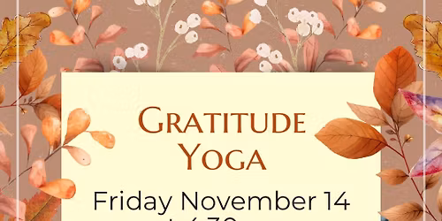 Gratitude Yoga
