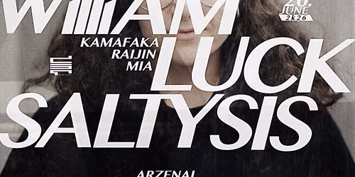 NACHTWERK | A.N.I. | WILLIAM LUCK | SALTYSIS | 06.26. | ARZEN\u00c1L | BUDAPEST 