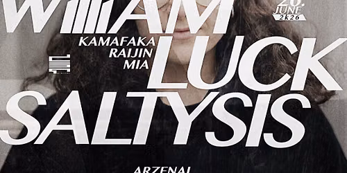 NACHTWERK | A.N.I. | WILLIAM LUCK | SALTYSIS | 06.26. | ARZEN\u00c1L | BUDAPEST 