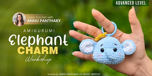 Crochet Elephant Charm (Advanced Amigurumi)