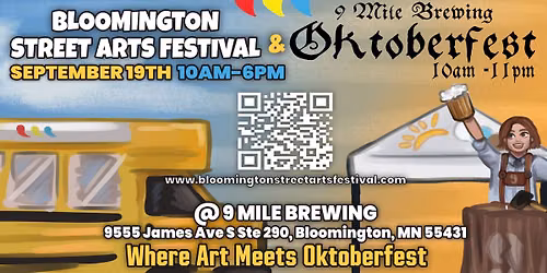 Bloomington Street Arts Festival-Year 3! September 19, 2026