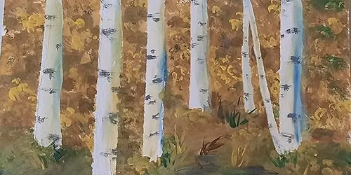 Birch Tree Acrylic Art with Michelle Condie