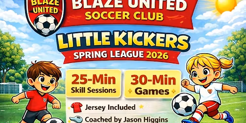 2026 Spring Soccer League PreK and Kindergarten