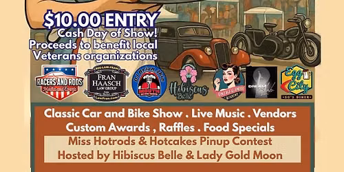 SAVE THE DATE- Hotrods & Hotcakes Cars & Bikes Show & Pinup Contest