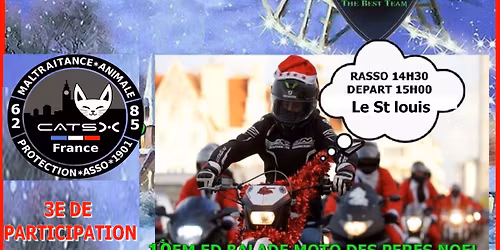 Balade des Peres noel des quartiers de Calais