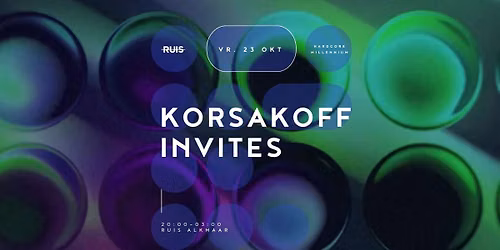 KORSAKOFF INVITES: PREDATOR & HANS GLOCK