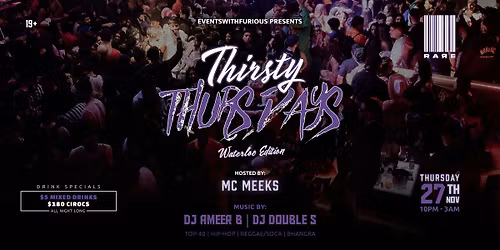 Thirsty Thursdays [WATERLOO EDITION]