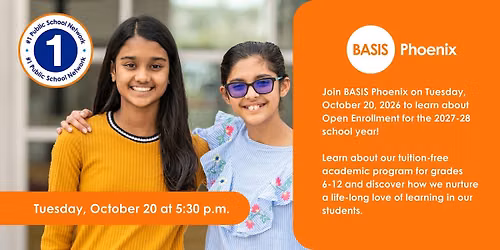 BASIS Phoenix Open Enrollment Info Night