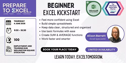 Beginners Excel - Kickstart