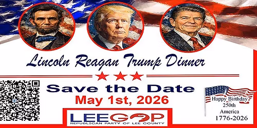 Lee GOP Inaugural Lincoln Reagan Trump Dinner 2026 