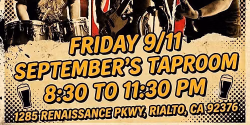 Vengeance Rocks Septembers Taproom Rialto 
