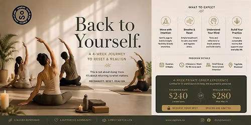 Back to Yourself: A Guided 4-Week Experience in Yoga, Breath & Awareness