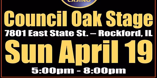 Paul Bronson Acoustic Music @ Hard Rock Casino-Council Oak - Rockford, IL - Sunday, April 19th
