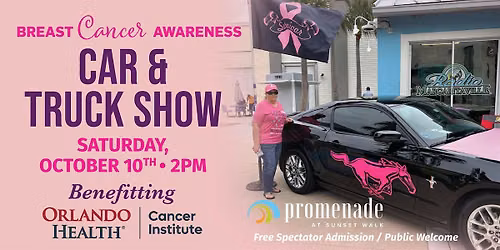 Promenade & Orlando Health Breast Cancer Awareness Car & Truck Show