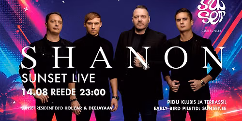 SUNSET SUMMER LIVE & PARTY - SHANON!