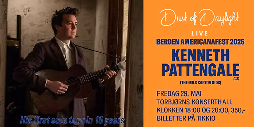 Kenneth Pattengale (The Milk Carton Kids) | Bergen Americanafest 2026 i Torbj\u00f8rns Konserthall