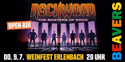 ROCKWOOD | 70er, 80er, 90er Tribute | OPEN AIR auf dem Weinfestplatz Erlenbach
