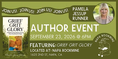 Author Event: Grief Grit Glory by Pamela Jessup Runner
