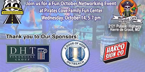 October 2026 Fun Networking Event at Pirates Cove Family Fun Center
