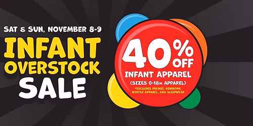 Infant Overstock Sale