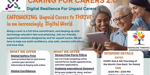 Free Digital Resilience & Support Sessions for Unpaid Carers