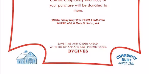 Burgerville Kelso fundraiser