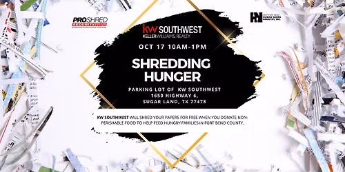 Shredding Hunger (Paper Shredding & Food Drive)