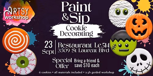 Paint & Sip | Cookie Decorating