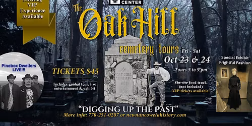 2026 Oak Hill Cemetery "DIGGING UP THE PAST" 10\/24