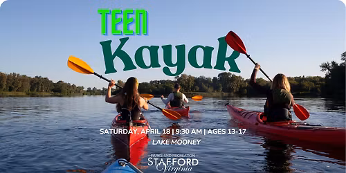 Teen Kayaking (Ages 13-17)