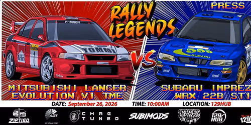 Rally Legends Meet - Evo v STI 2026