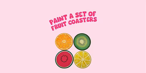Paint a set of fruit coasters