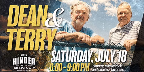 Live Music - Dean & Terry at H.H. HINDER Brewing Co.
