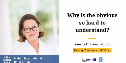 Why is the obvious so hard to understand?