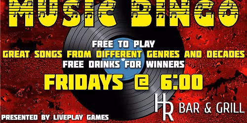 Music Bingo at HR Bar & Grill