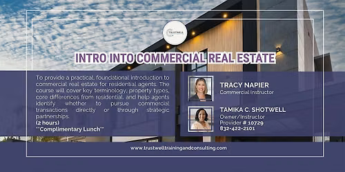 Intro Into Commercial Real Estate