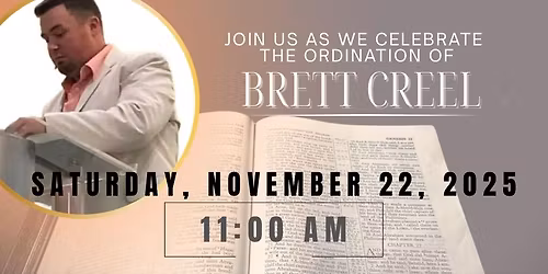 Ordination of Brett Creel