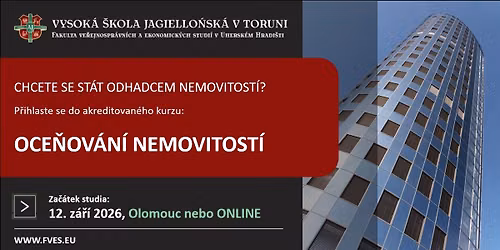 Studujte kurz Oce\u0148ov\u00e1n\u00ed nemovitost\u00ed v Olomouci nebo ONLINE